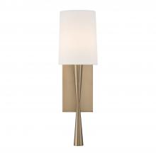 Crystorama TRE-221-AG - Trenton 1 Light Aged Brass Sconce