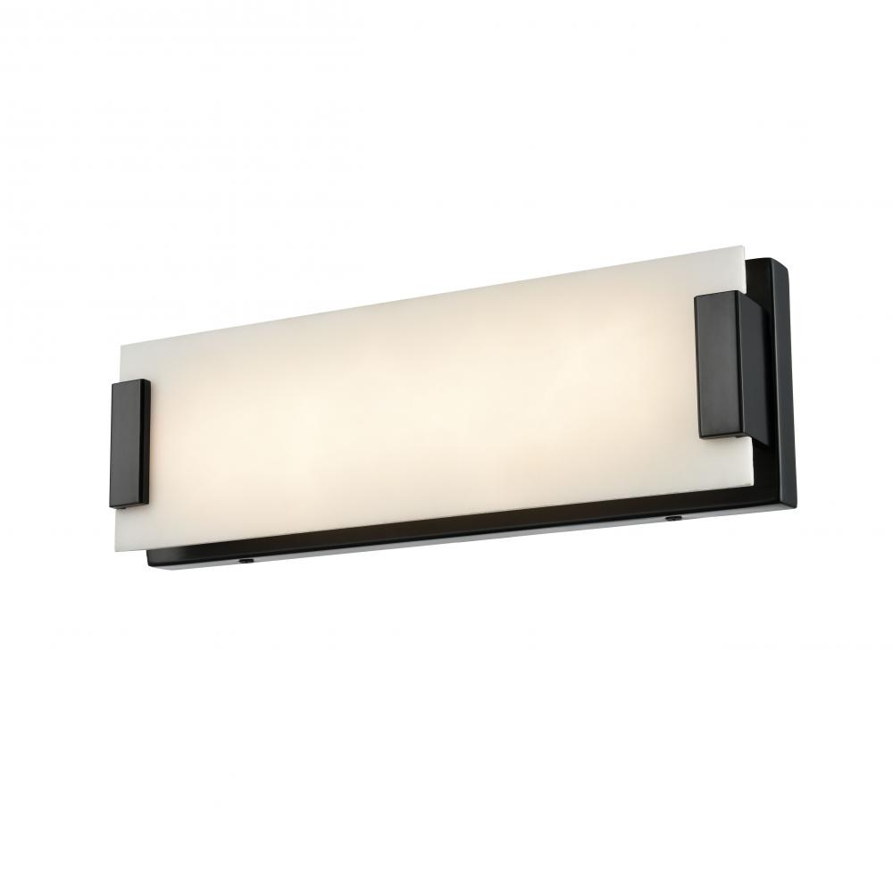 TORRANCE CCT SCONCE, BLACK WITH NO VEIN ALAB.