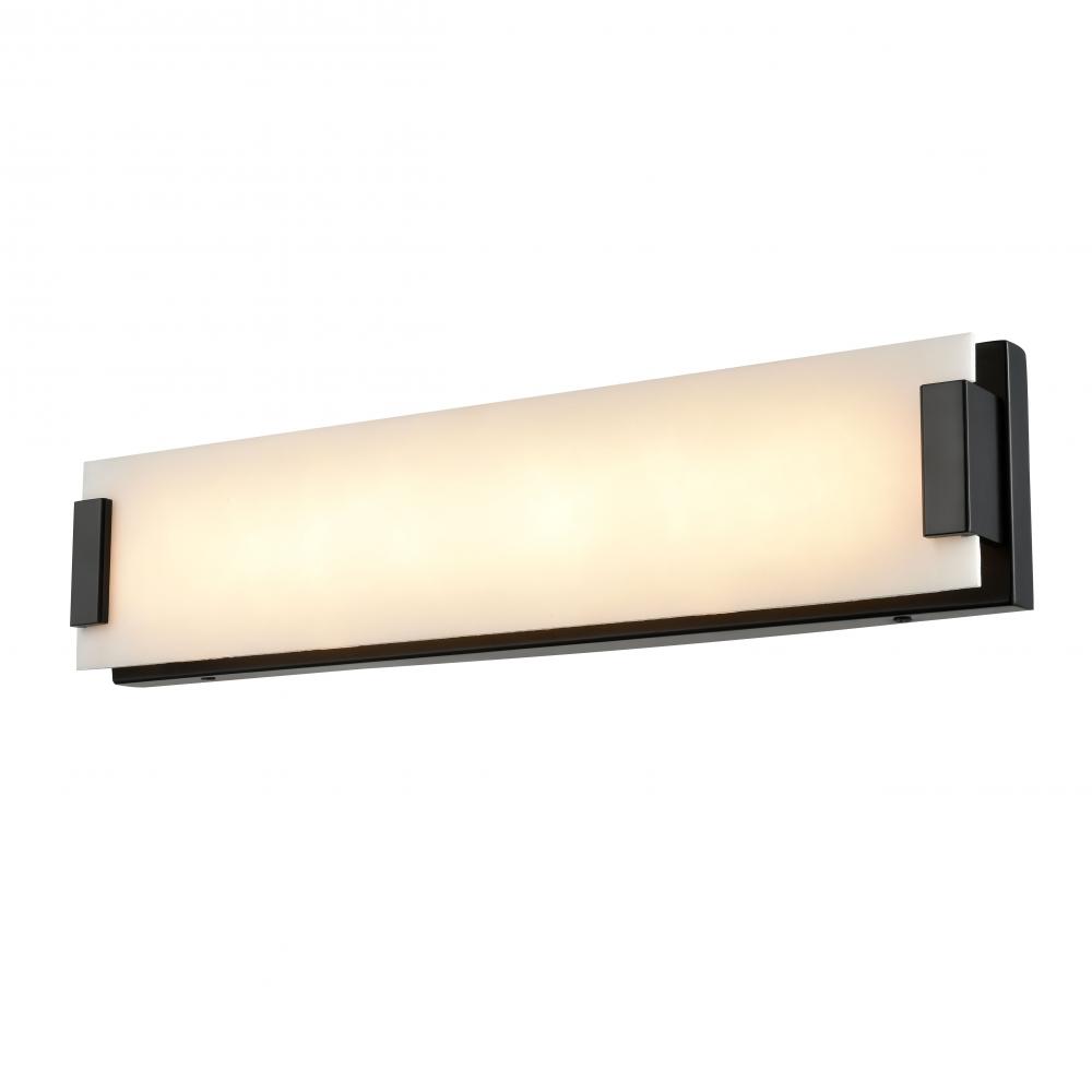 TORRANCE CCT 18" SCONCE/VAN BLACK WITH NO VEIN.
