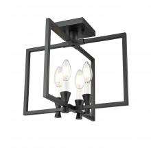 DVI DVP37111EB - CARISBROOKE 15" SEMI-FLUSH, BLACK