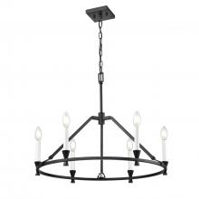 DVI DVP37126EB - CARISBROOKE 26" CHANDELIER, BLACK