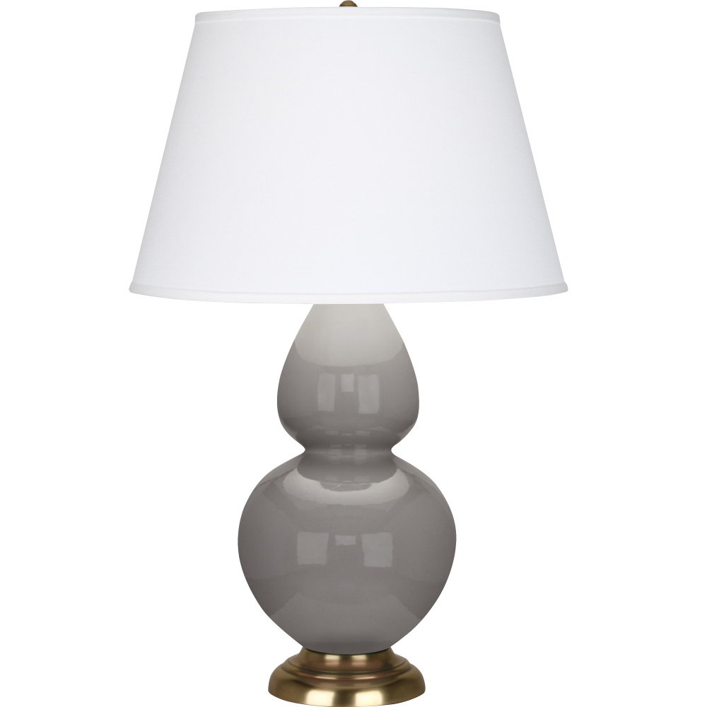 Smokey Taupe Double Gourd Table Lamp