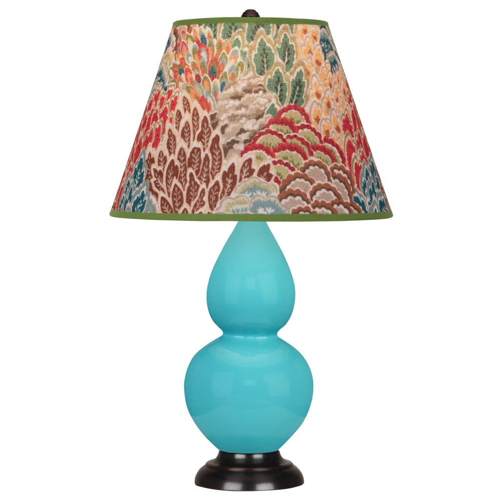 Egg Blue Small Double Gourd Accent Lamp