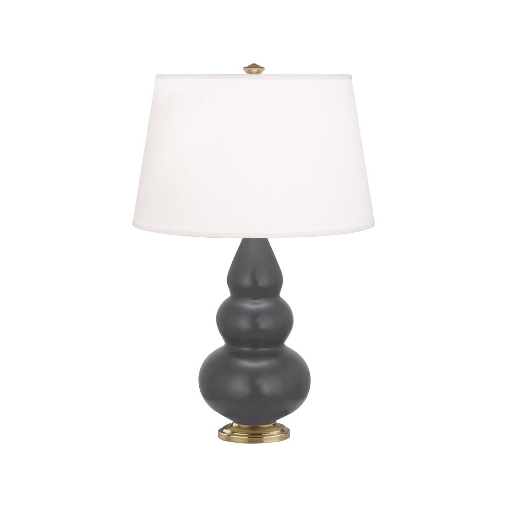 Matte Ash Small Triple Gourd Accent Lamp