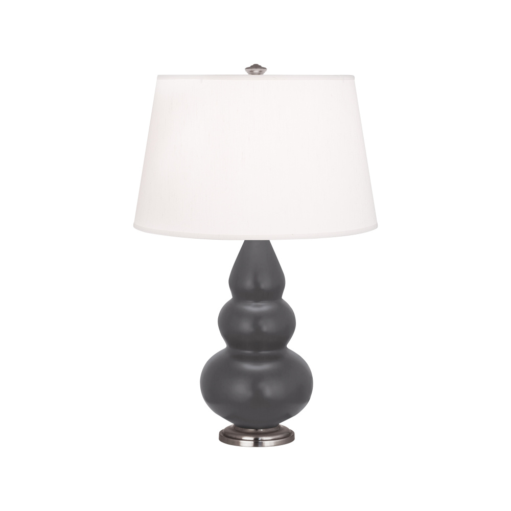 Matte Ash Small Triple Gourd Accent Lamp