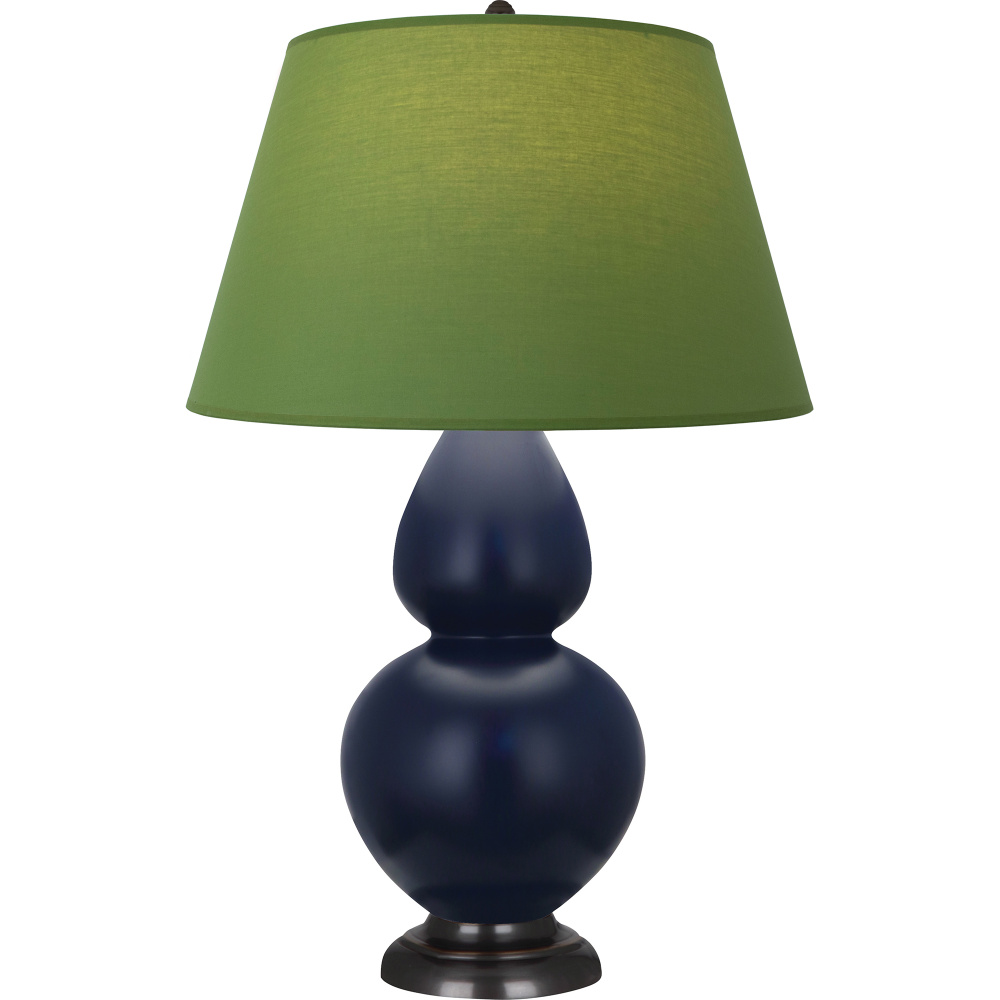 Matte Midnight Blue Double Gourd Table Lamp