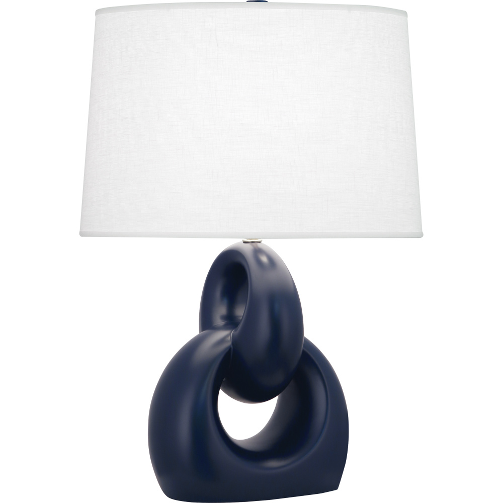 Matte Midnight Blue Fusion Table Lamp