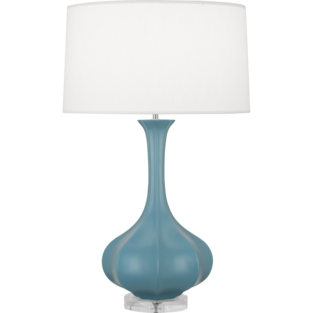 Matte Steel Blue Pike Table Lamp