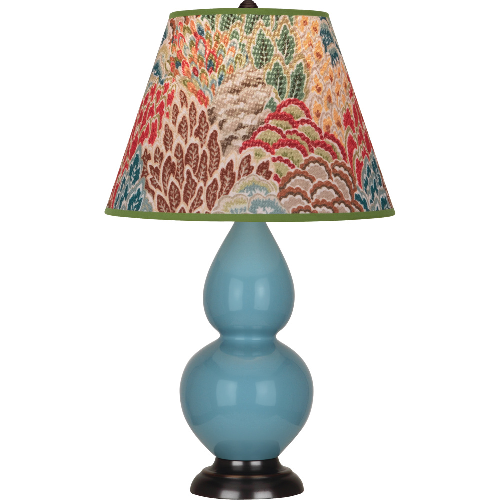 Steel Blue Small Double Gourd Accent Lamp