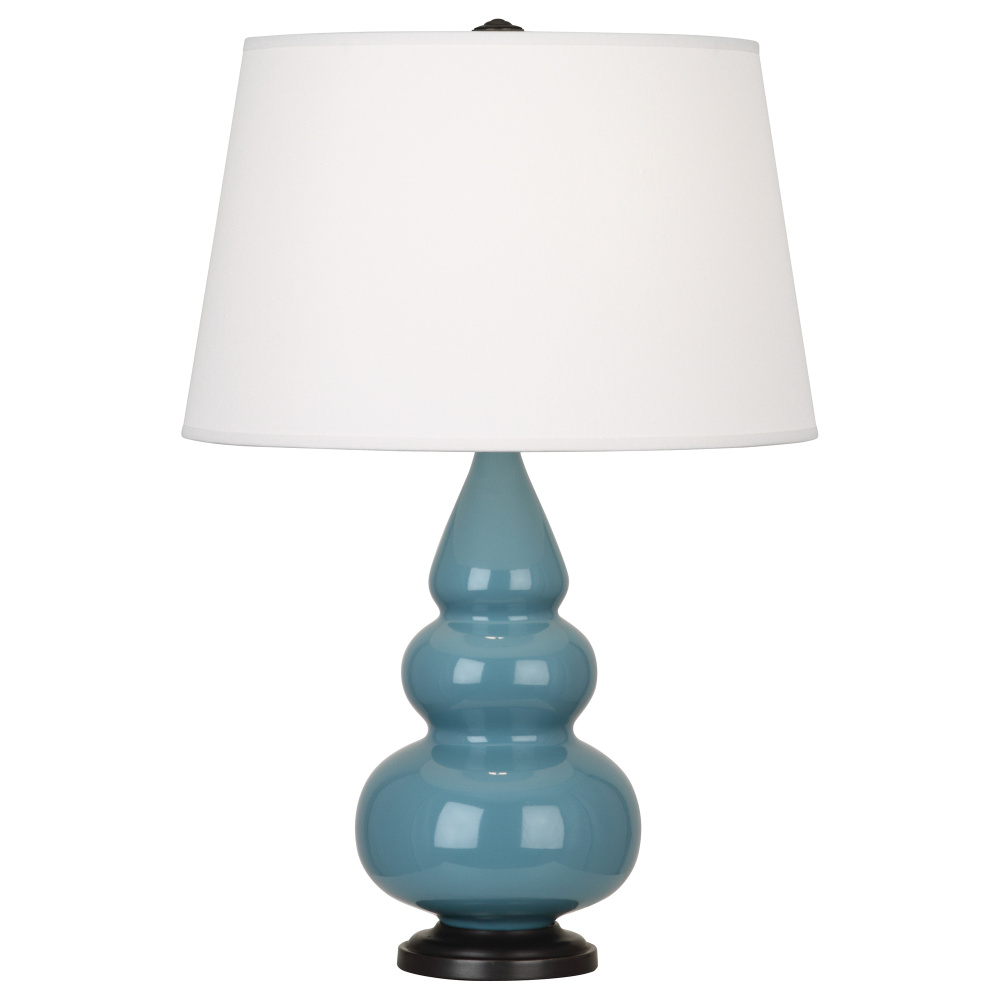 Steel Blue Small Triple Gourd Accent Lamp