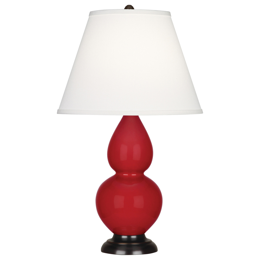 Ruby Red Small Double Gourd Accent Lamp