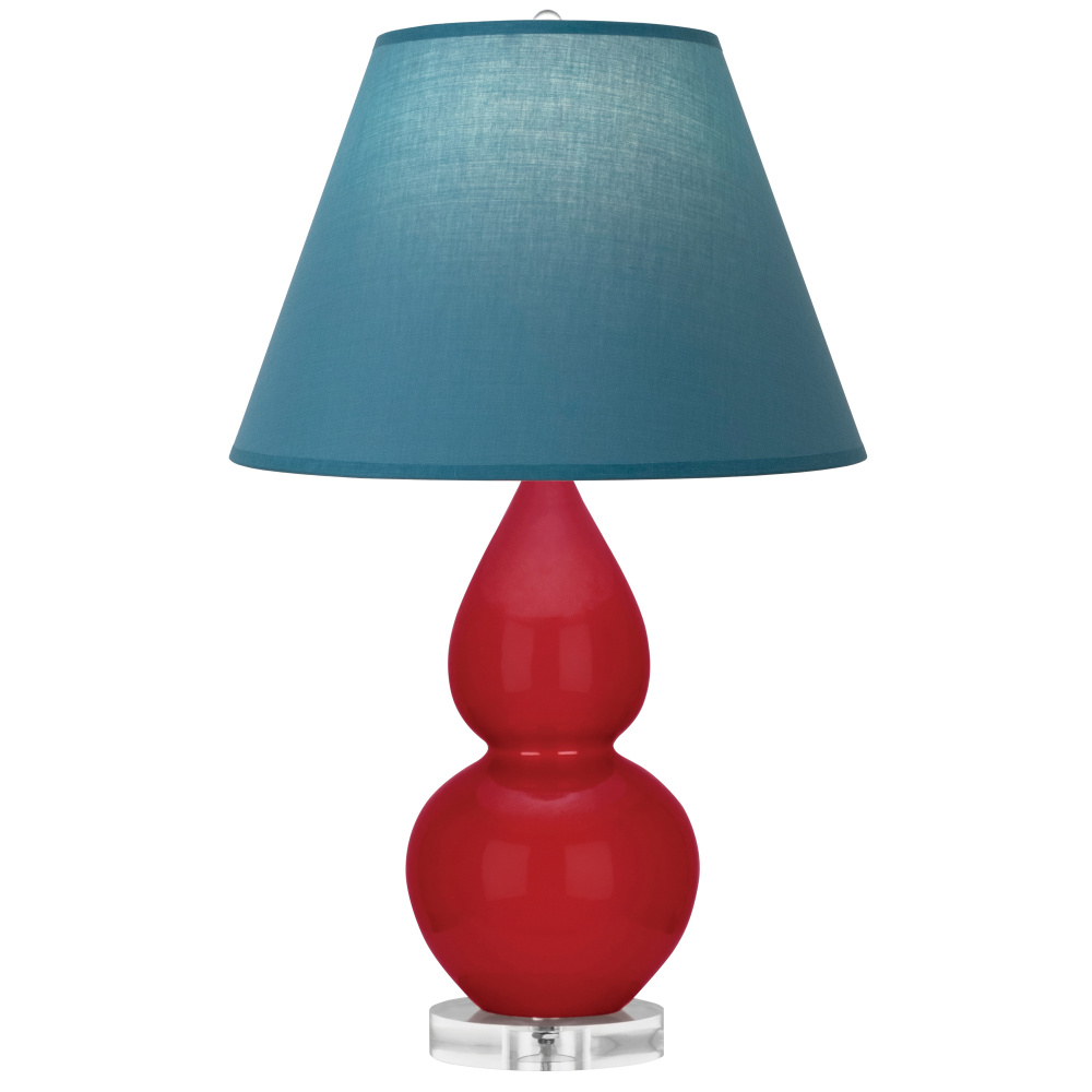 Ruby Red Small Double Gourd Accent Lamp