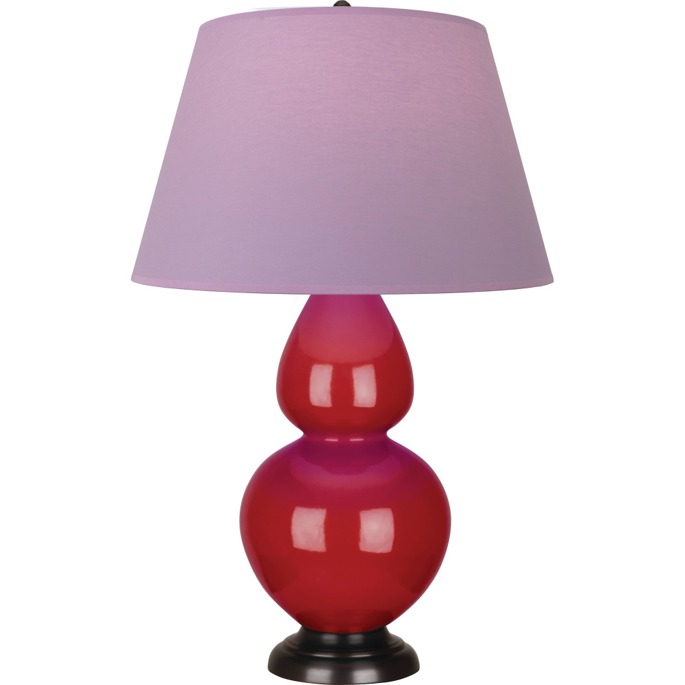 Ruby Red Double Gourd Table Lamp