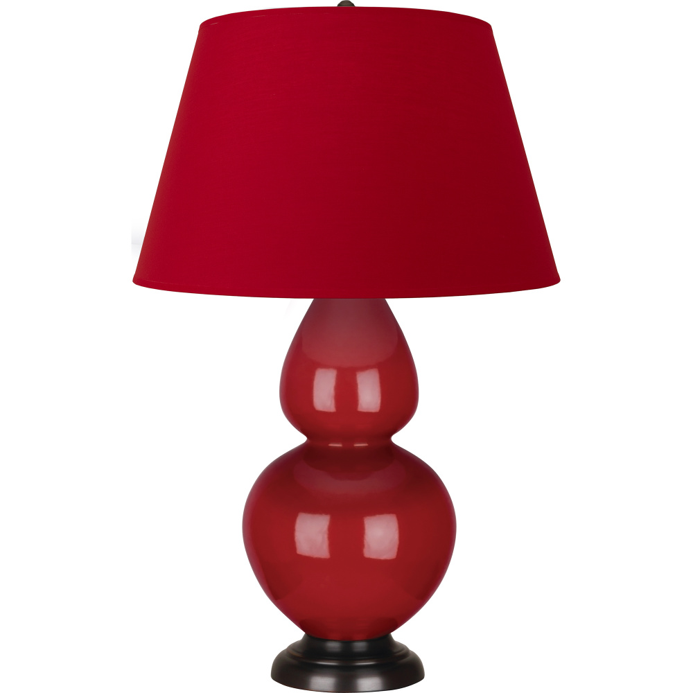Ruby Red Double Gourd Table Lamp