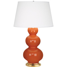 Robert Abbey 312X - Pumpkin Triple Gourd Table Lamp