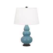 Robert Abbey MOB31 - Matte Steel Blue Small Triple Gourd Accent Lamp