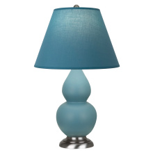 Robert Abbey MOB52B - Matte Steel Blue Small Double Gourd Accent Lamp