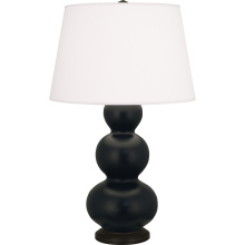 Robert Abbey MOS41 - Matte Obsidian Triple Gourd Table Lamp