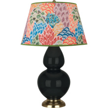 Robert Abbey OS20S - Obsidian Double Gourd Table Lamp