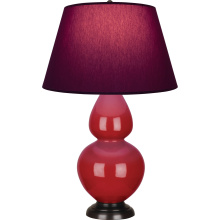 Robert Abbey RR21P - Ruby Red Double Gourd Table Lamp