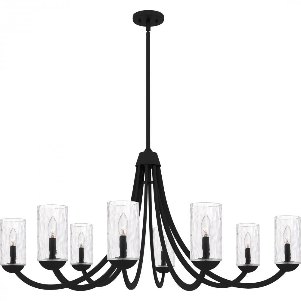 Allard 8-Light Matte Black Chandelier