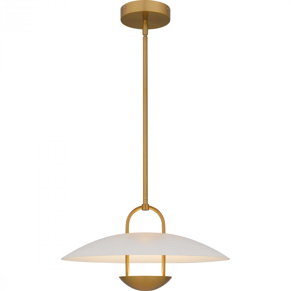 Bingham Brushed Gold Pendant