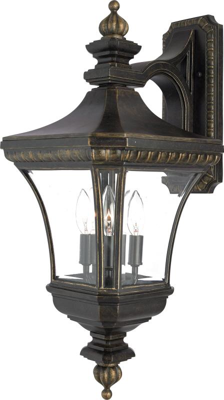 Devon 3-Light Imperial Bronze Outdoor Wall Lantern