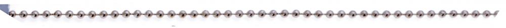 #3 Beaded Chain; 3/32" Diameter; 250 Foot Spool; Nickel Finish