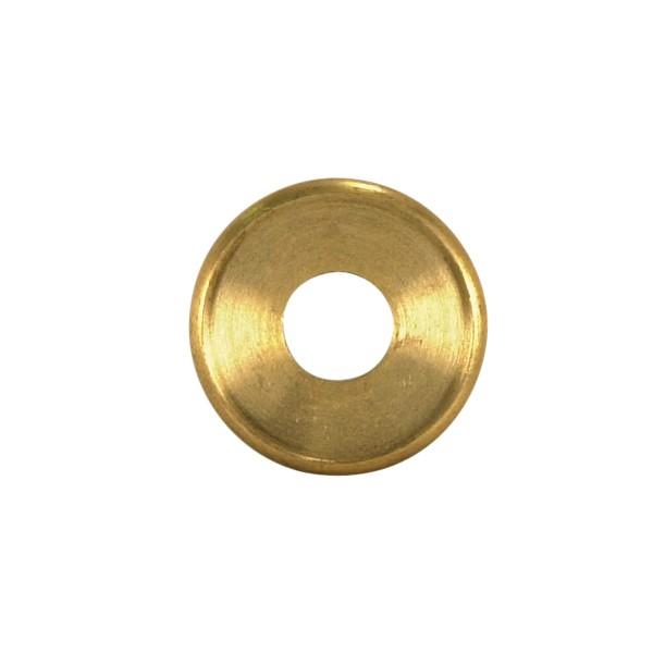 Turned Brass Check Ring; 1/8 IP Slip; Unfinished; 1-3/4" Diameter