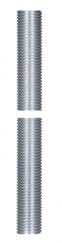 1/4 IP Steel Nipple; Zinc Plated; 24" Length; 1/2" Wide