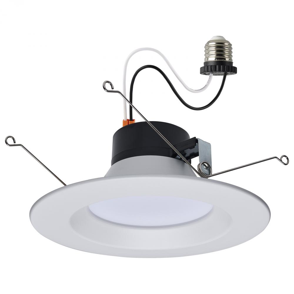 Starfish; 11 Watt LED Retrofit Downlight; 5-6 Inch; RGBTW; Round; White Finish