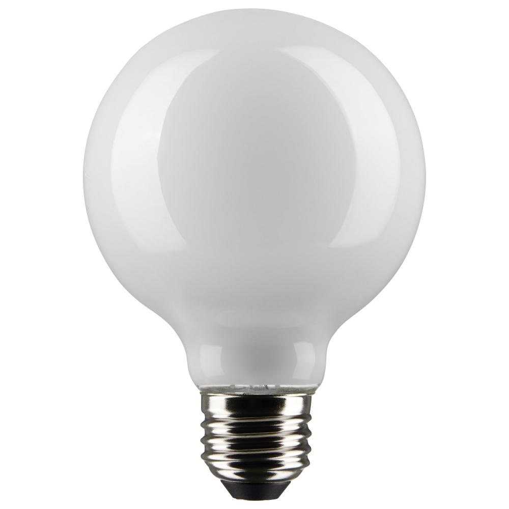 6 Watt G25 LED Filament; White; Medium base; 90 CRI; 3000K; 120 Volt