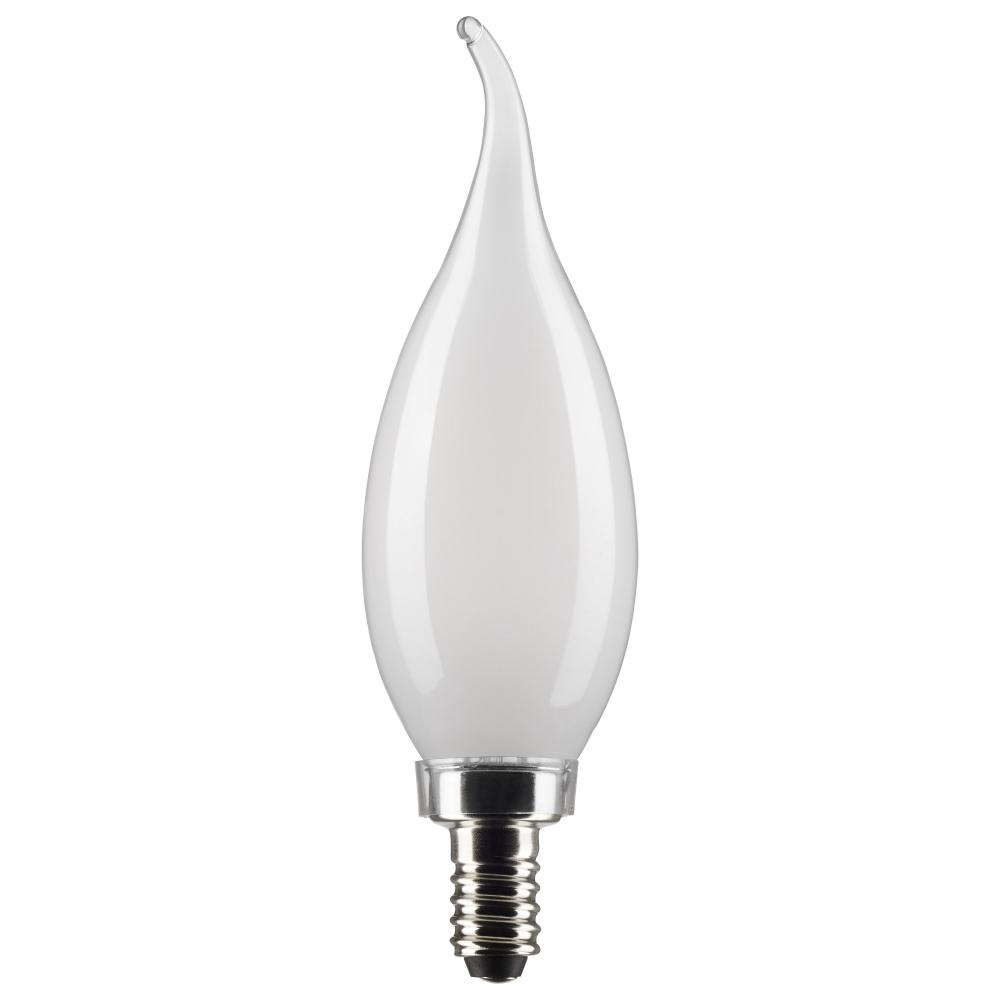 5.5 Watt CA10 LED Filament; Frost; Candelabra base; 90 CRI; 2700K; 120 Volt