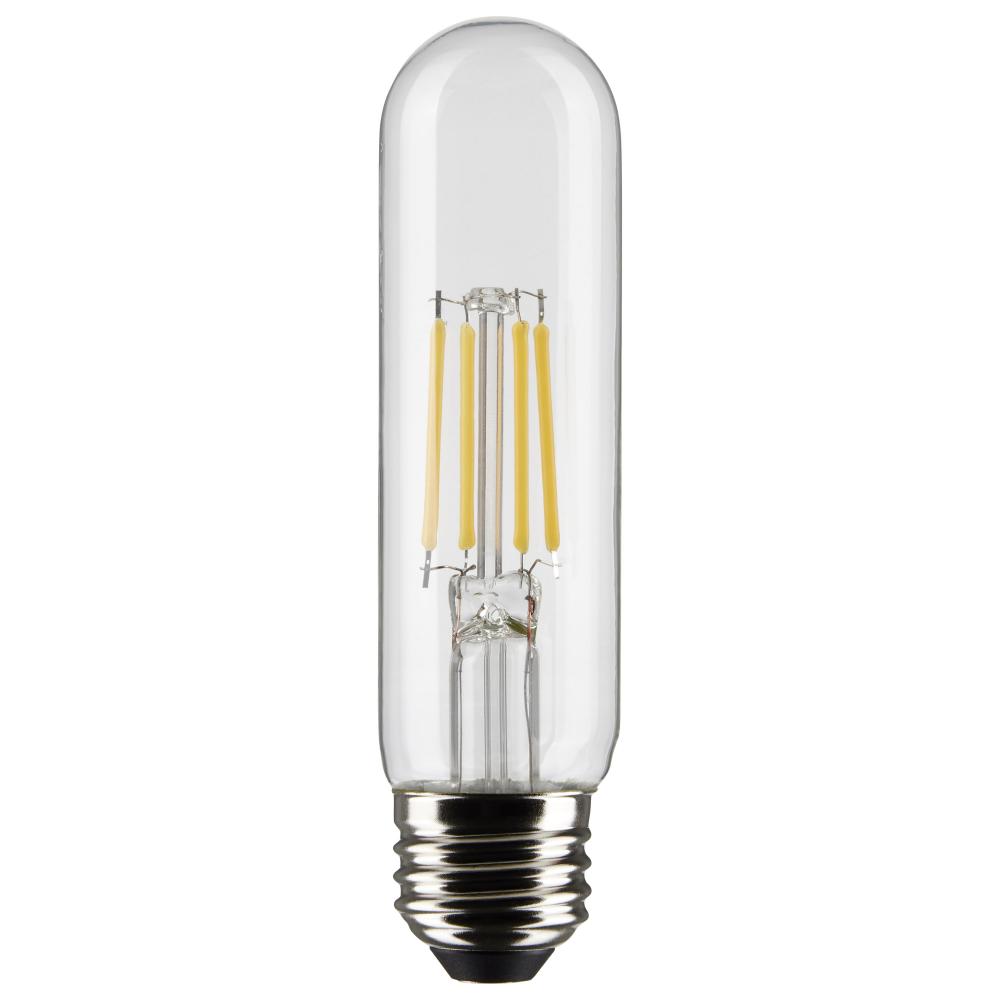 5.5 Watt T10 LED Filament; Clear; Medium base; 90 CRI; 4000K; 120 Volt