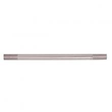 Satco Products Inc. 90/2504 - Steel Pipe; 1/8 IP; Nickel Plated Finish; 10" Length; 3/4" x 3/4" Threaded On Both Ends