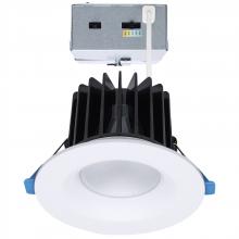 Satco Products Inc. S11670 - 16/20/24 Watt LED Remote Driver Downlight; 27K/30K/35K/40K/50K CCT; Field Selectable; Round; White