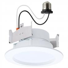Satco Products Inc. S11891 - 8 Watt; 4 Inch LED Downlight Retrofit; 27K/30K/35K/40K/50K CCT Selectable; Regressed Wafer; Round;