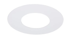Satco Products Inc. S13540 - 4'' Flat Goof Ring for Commercial Downlights, Round, White Finish, 8.00 OD, 4.13 ID, 0.032