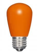 Satco Products Inc. S9173 - 1.4 Watt LED; S14; Ceramic Orange; Medium base; 120 Volt; Carded