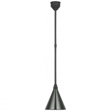 Visual Comfort & Co. Signature Collection TOB 5818MBK-G - Academy 9" Conical Savannah Pendant