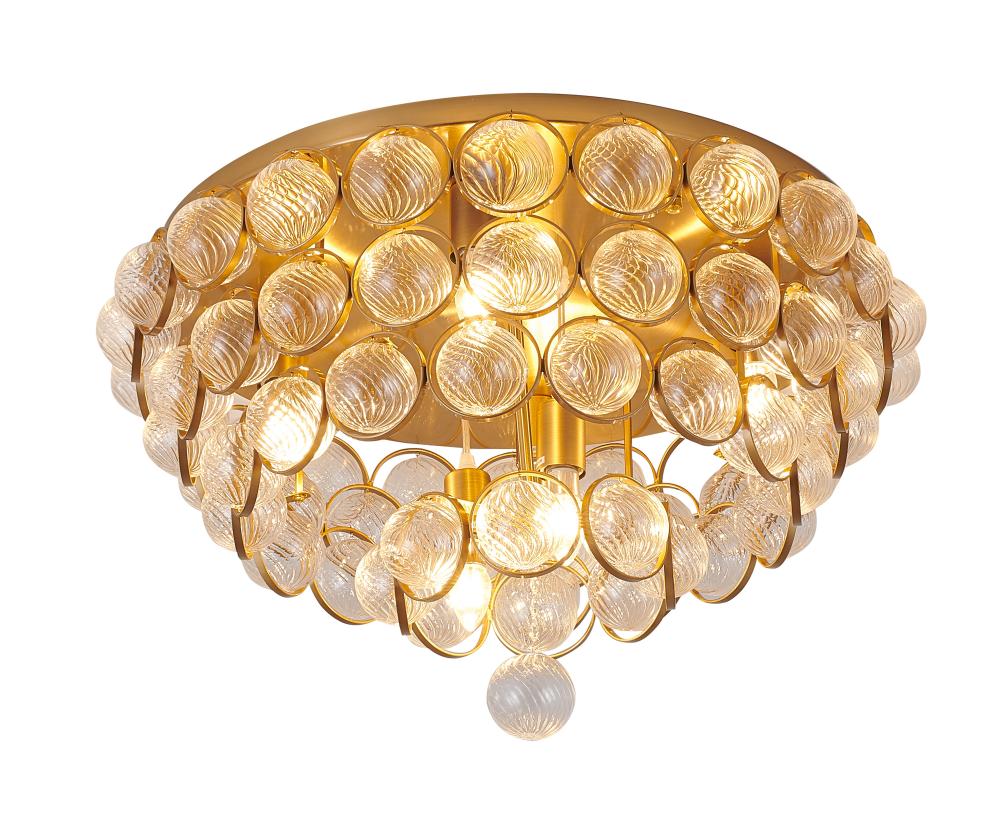 Semi Flush Mount Brass