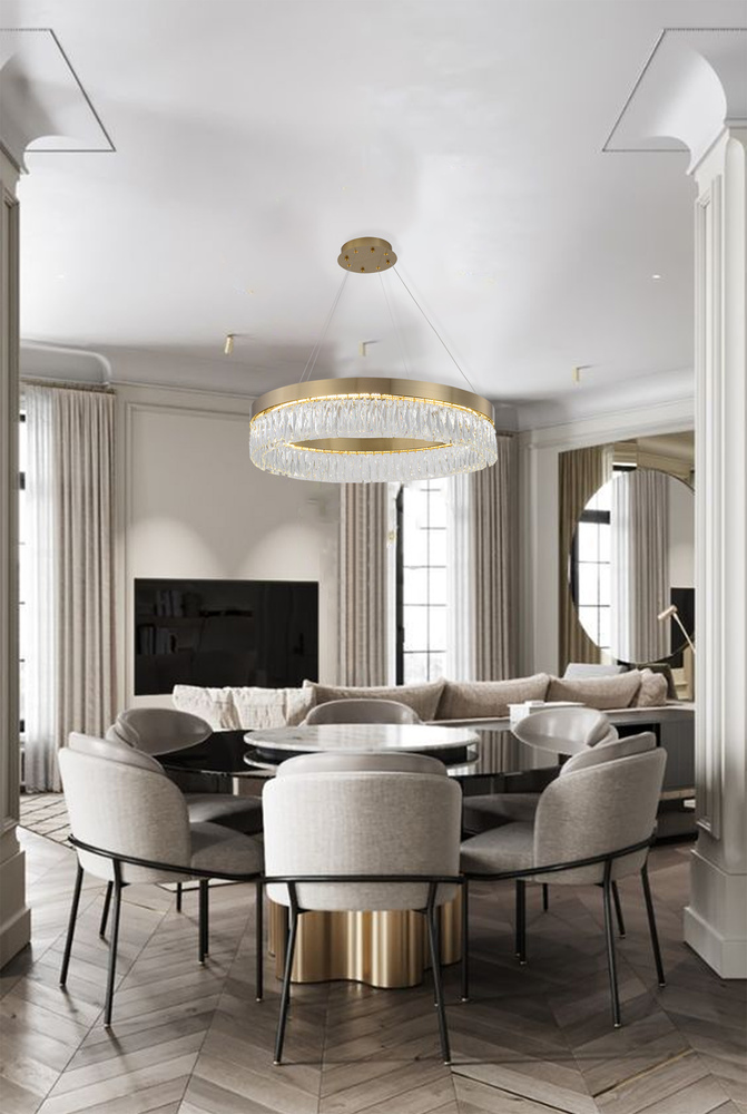 Gold LED Chandelier