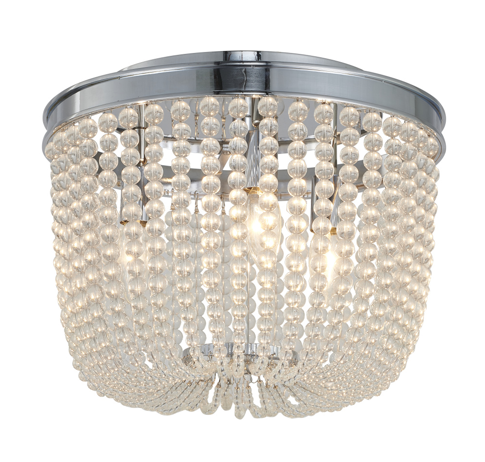 Chrome Semi Flush Mount