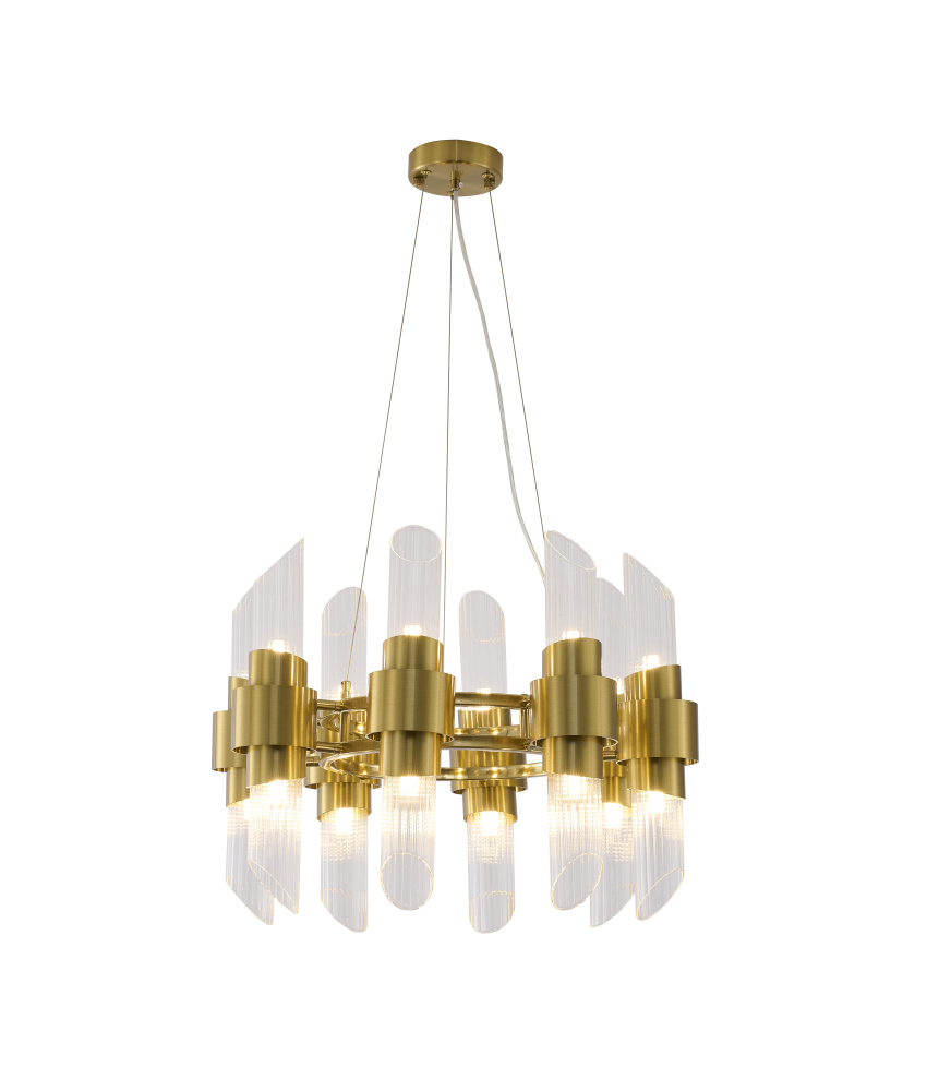 Satin Brass Chandelier