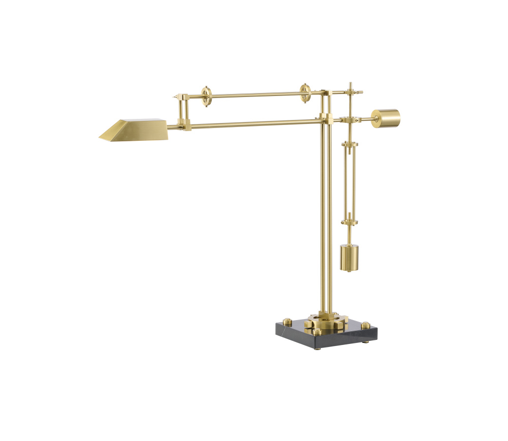 Black and Brass LED Table Lamp
