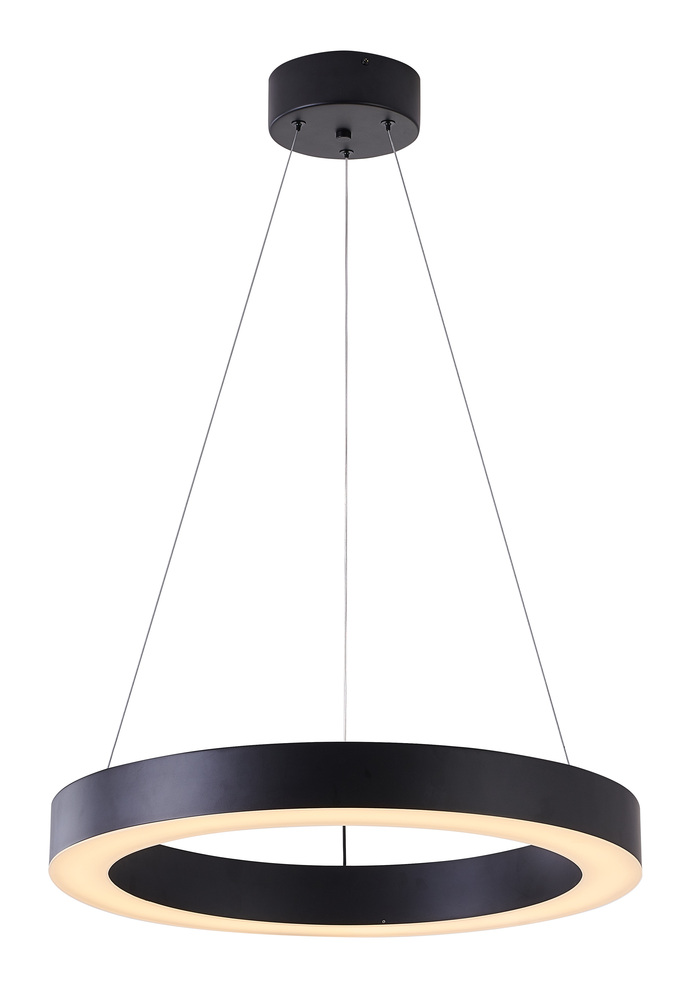 LED Chandelier Matte Black