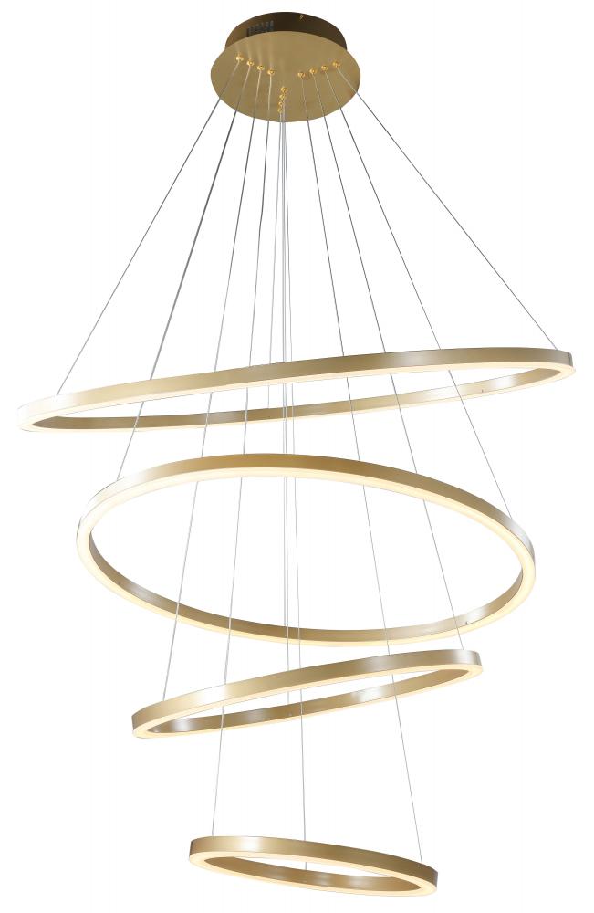 LED Chandelier Gold