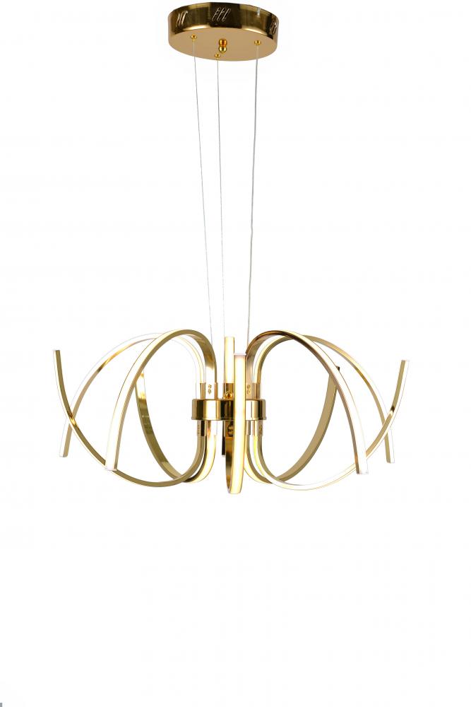 LED Chandelier Gold