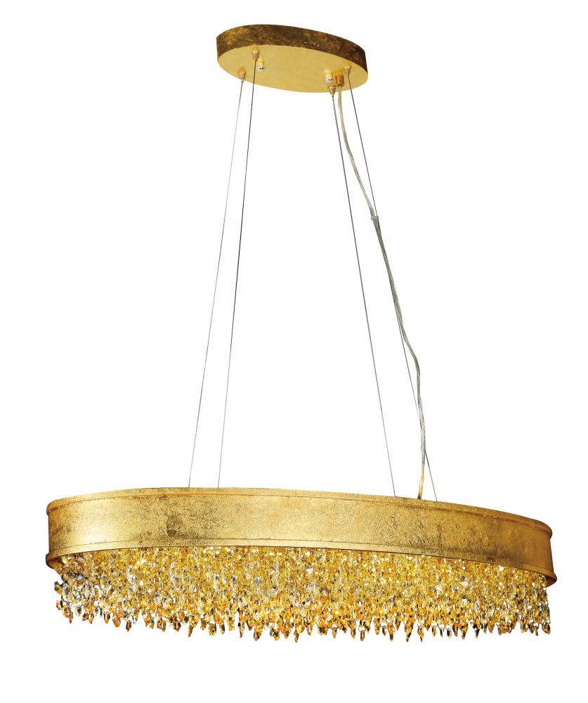 LED Chandelier Gold