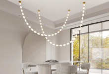 Bethel International BL03C106BR - Antique Brass LED Chandelier